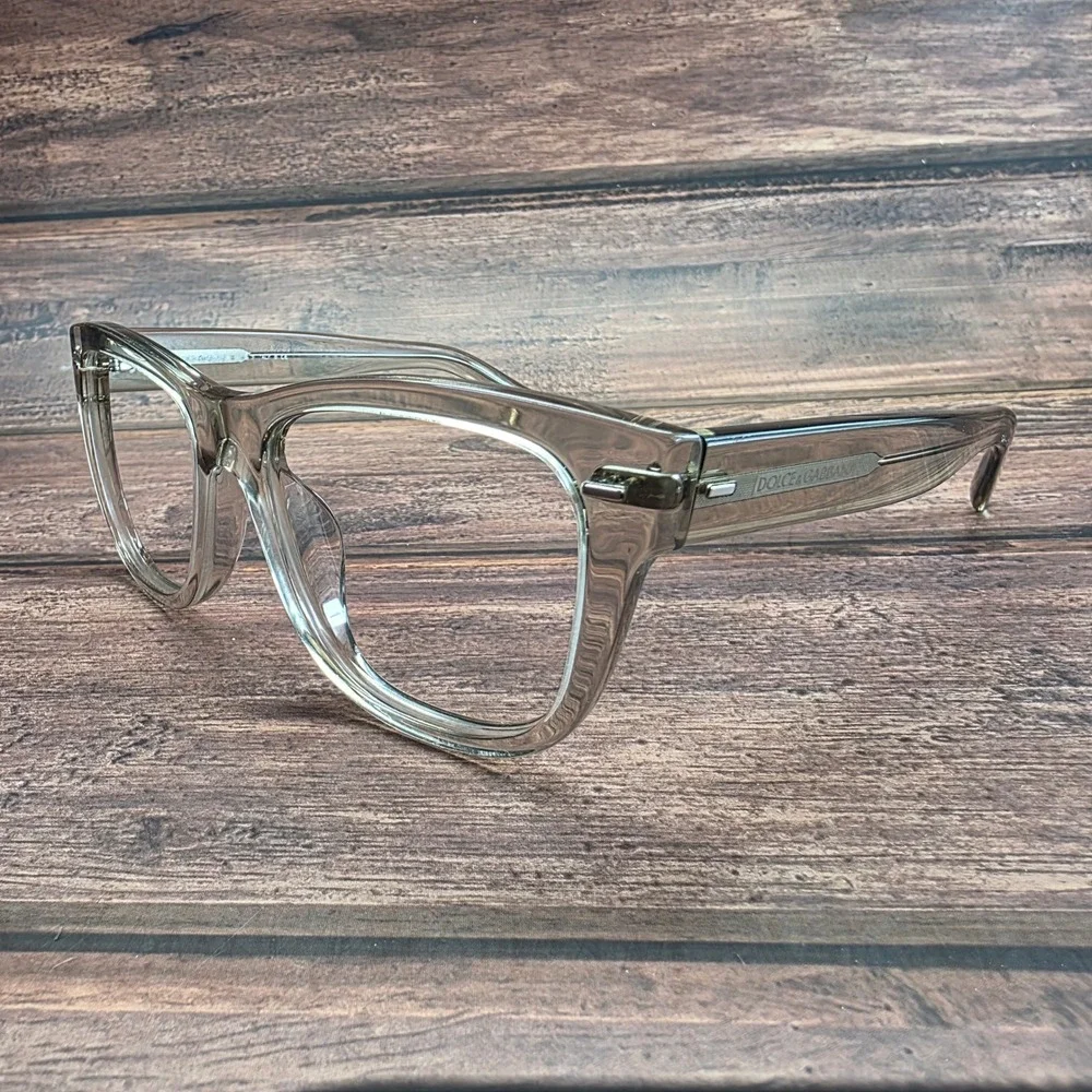 Dolce & Gabbana DG 4223-F Transparent Grey Square Eyeglasses 55-19-145 Italy
